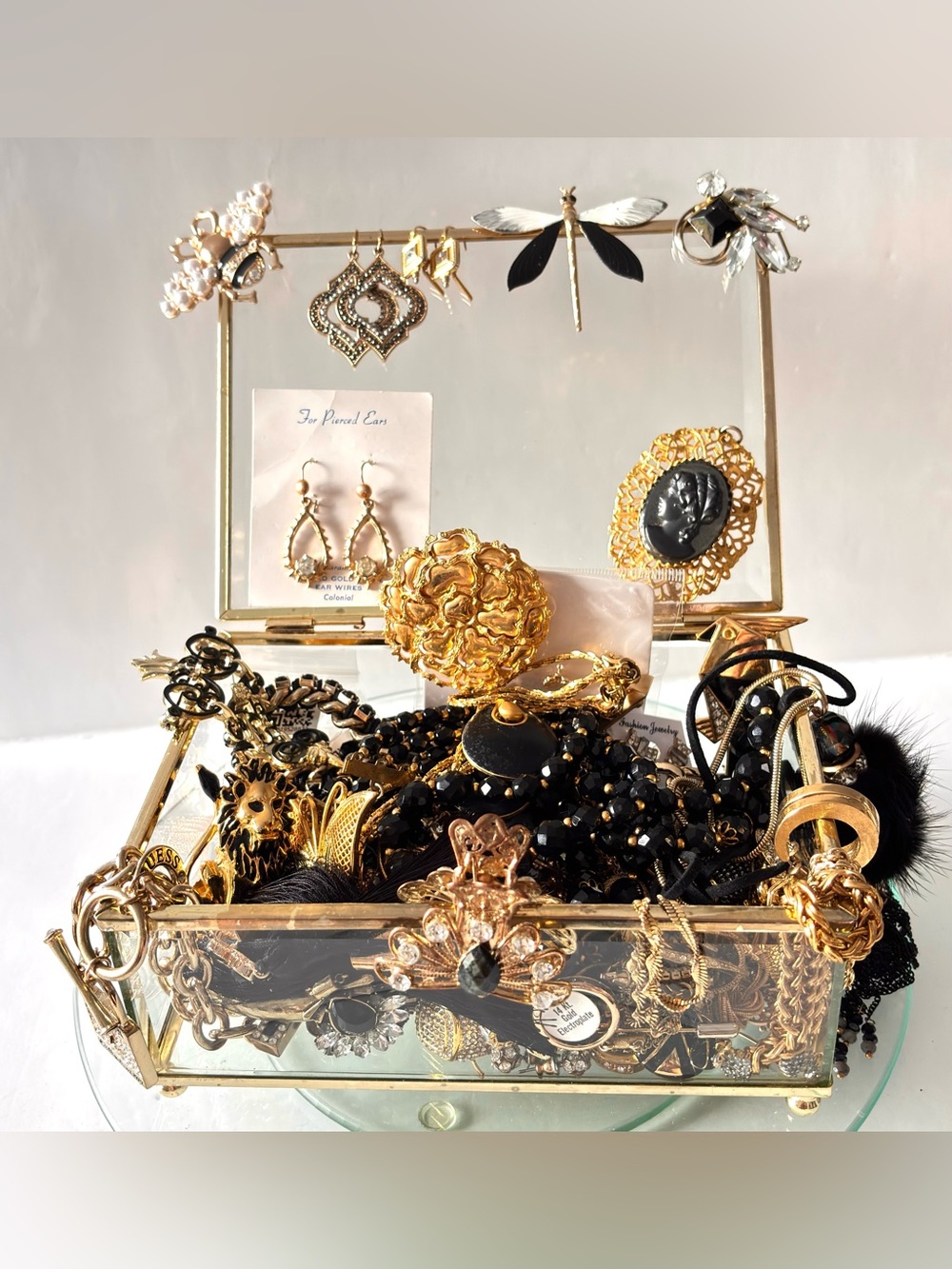 Elegant Black and Gold Statement Jewelry Collection